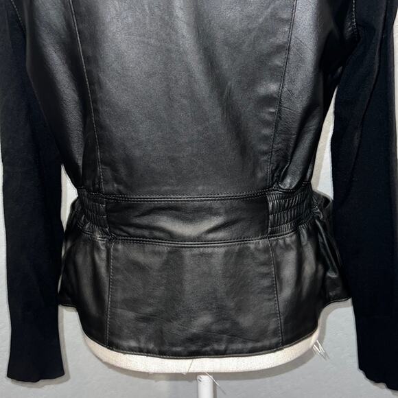 Harley Davidson Button Front Leather Vest with Cinch Waist & Pockets-M - Picture 6 of 15